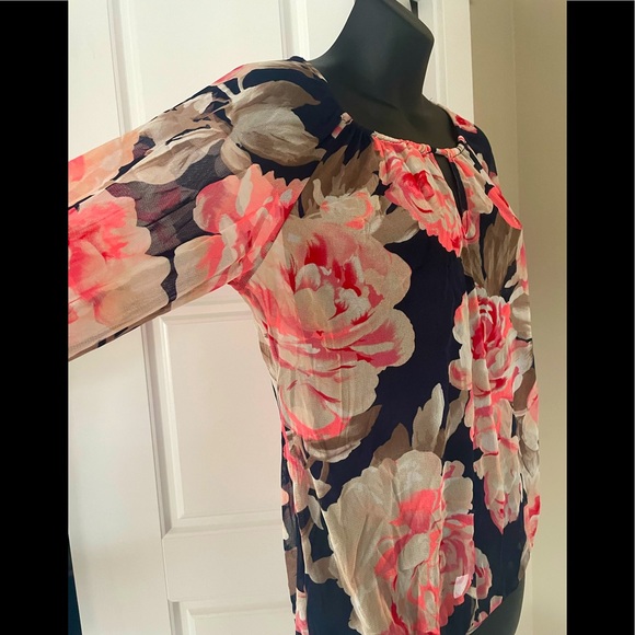 💰 sheer floral blouse - Picture 2 of 5
